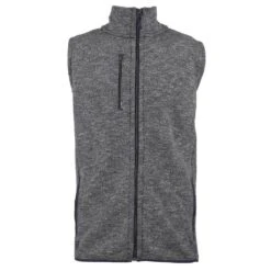 Zusa Men's Light Grey Heather Midtown Fleece Vest