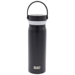 Built Black 20 Oz Cascade Bottle With Handle Lid