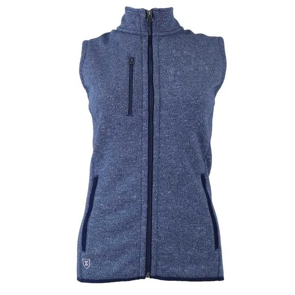Zusa 3 Day Women's True Navy Heather Midtown Fleece Vest 1 Zusa 3 Day Women's True Navy Heather Midtown Fleece Vest