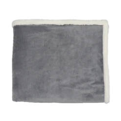 Zusa 3 Day Charcoal/Ivory Oversized Sherpa ZZZs Blanket