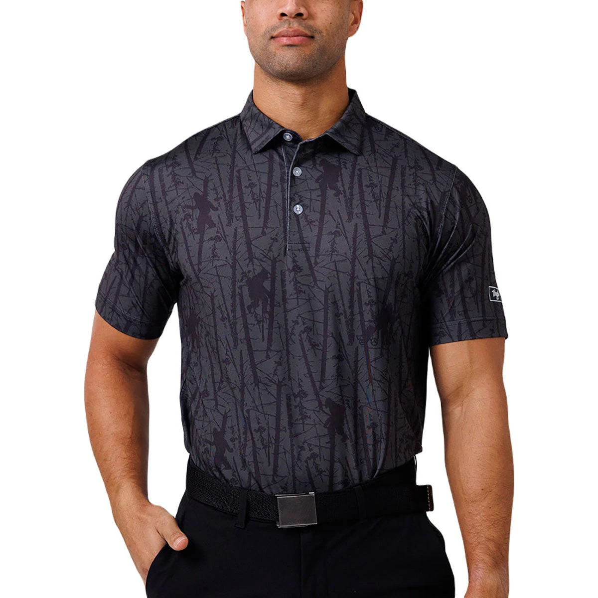 Waggle Men's Golfin With Squatch Polo 1 Waggle Men's Golfin With Squatch Polo