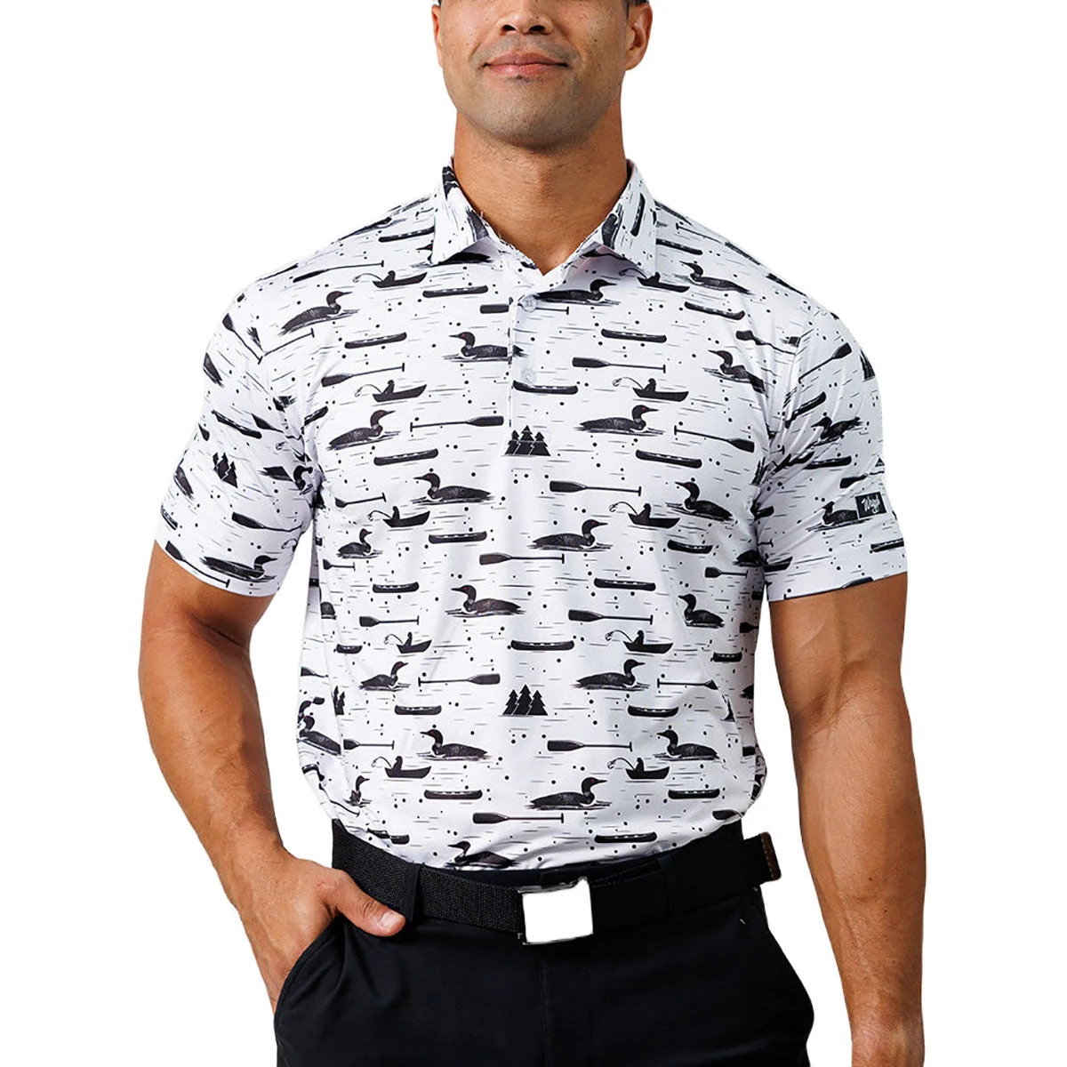 Waggle Men's Loon Lake Polo 1 Waggle Men's Loon Lake Polo