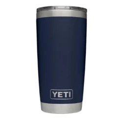 Quick Ship YETI Navy Rambler 20 Oz. Tumbler